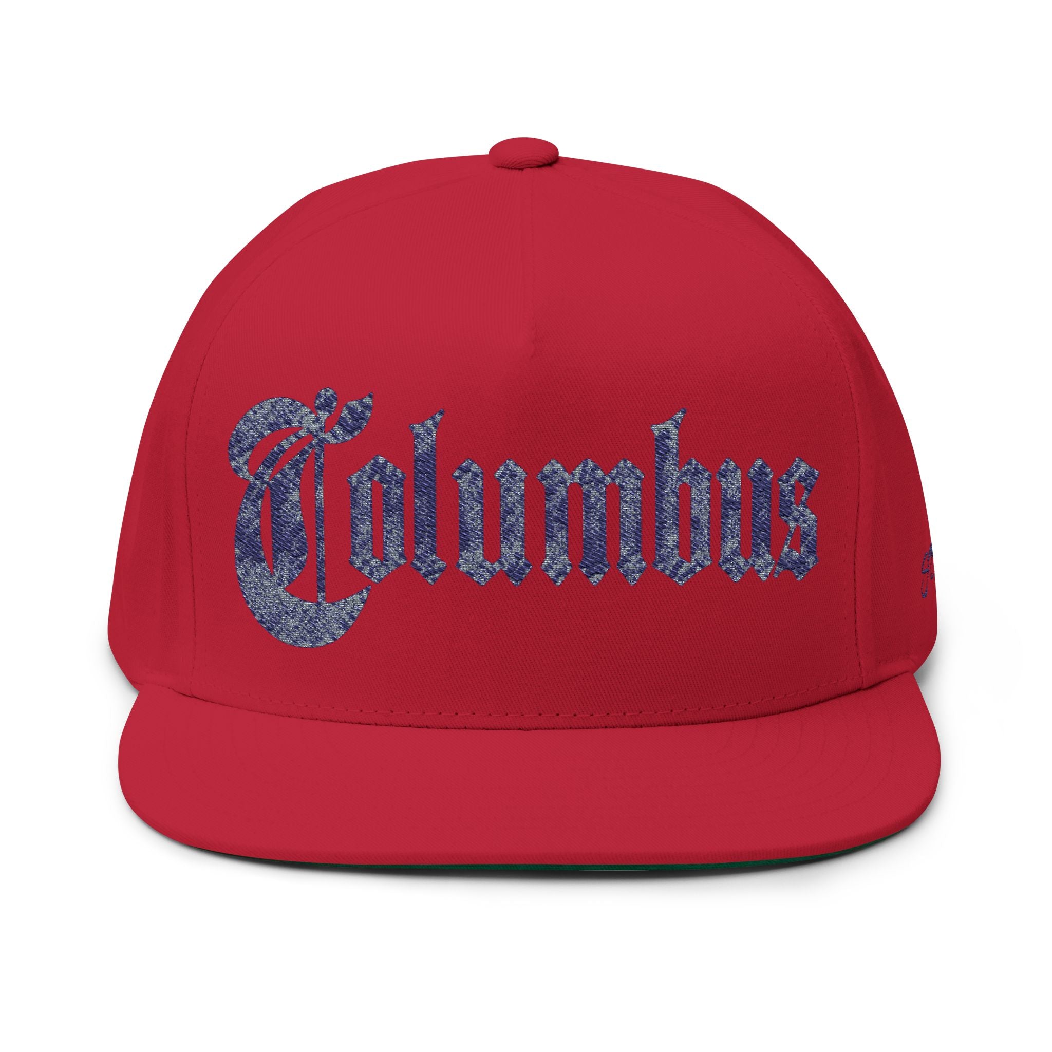 Columbus Ohio - Jean Text Snapback Hat