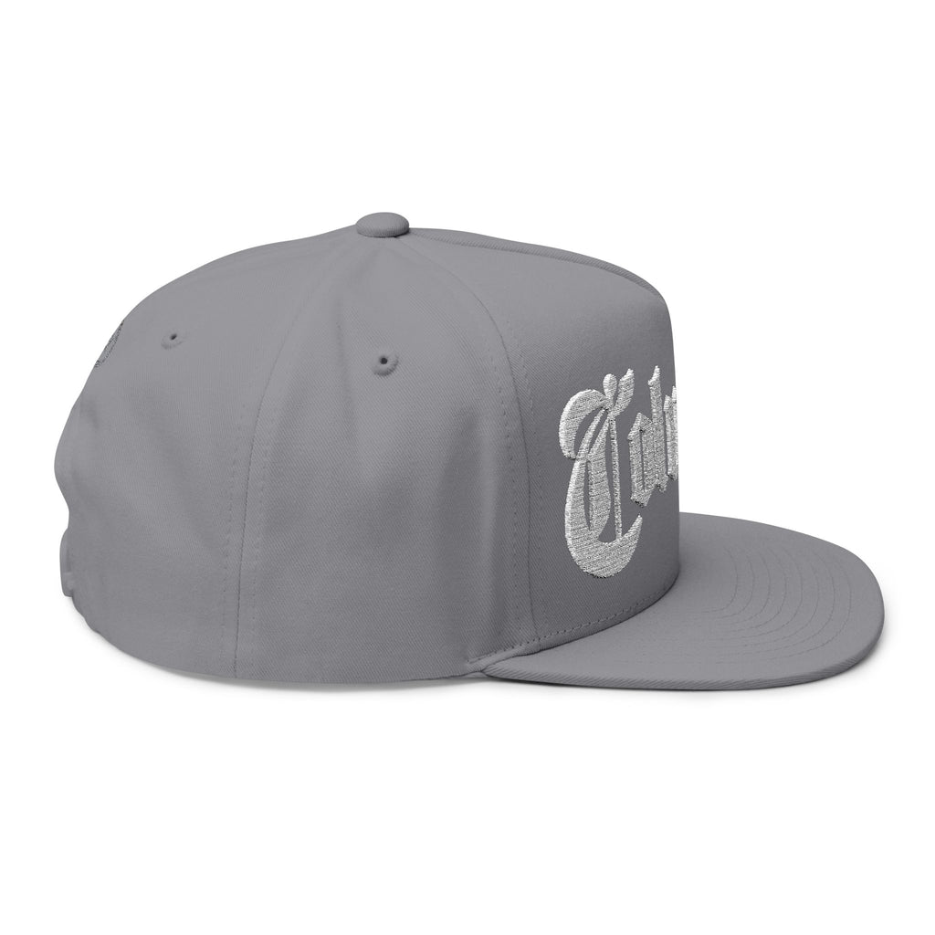 Columbus Ohio - White Text Snapback Hat