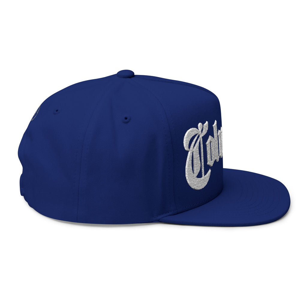 Columbus Ohio - White Text Snapback Hat