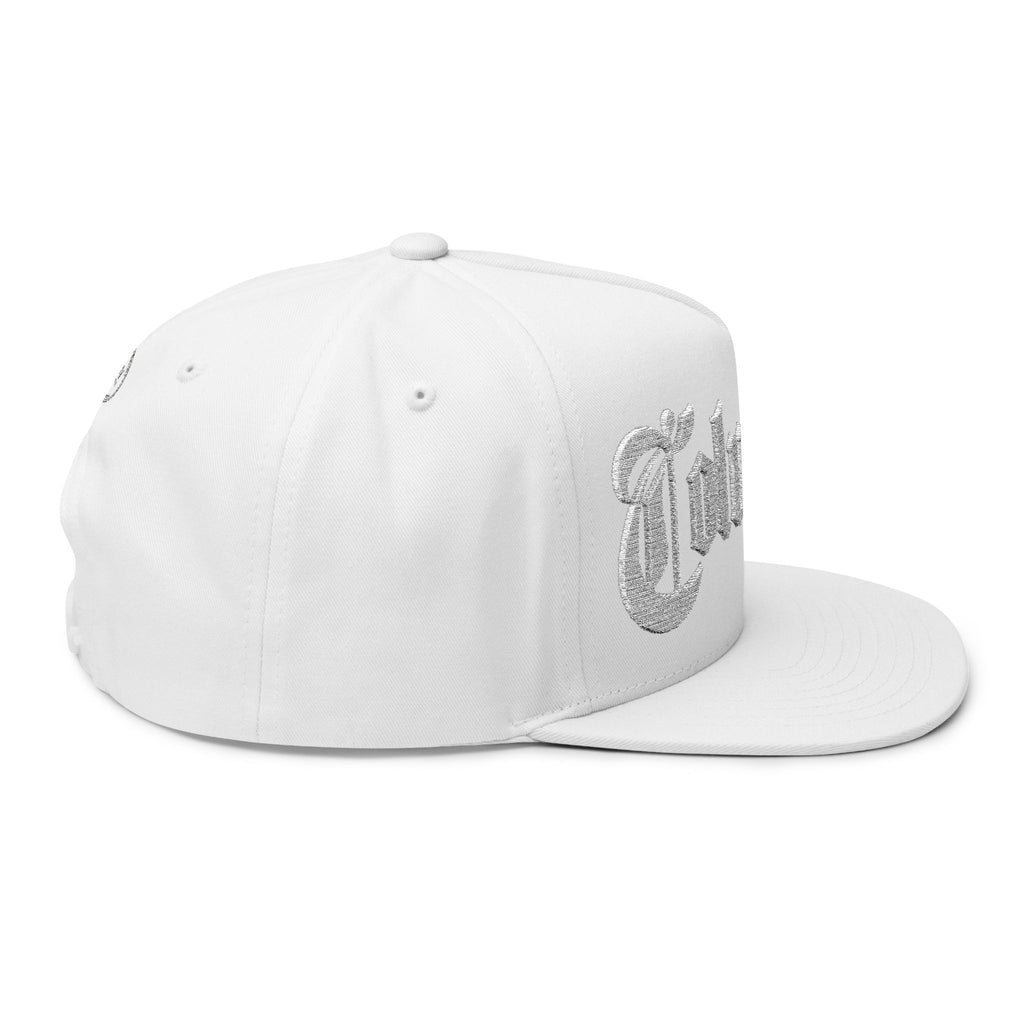 Columbus Ohio - White Text Snapback Hat