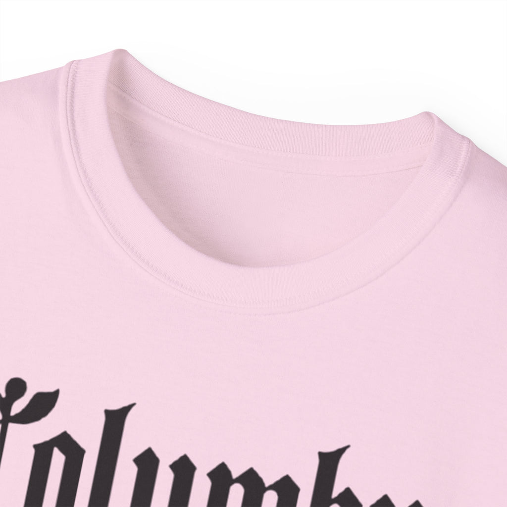 Columbus Ohio - Unisex Black Text Tee Shirt
