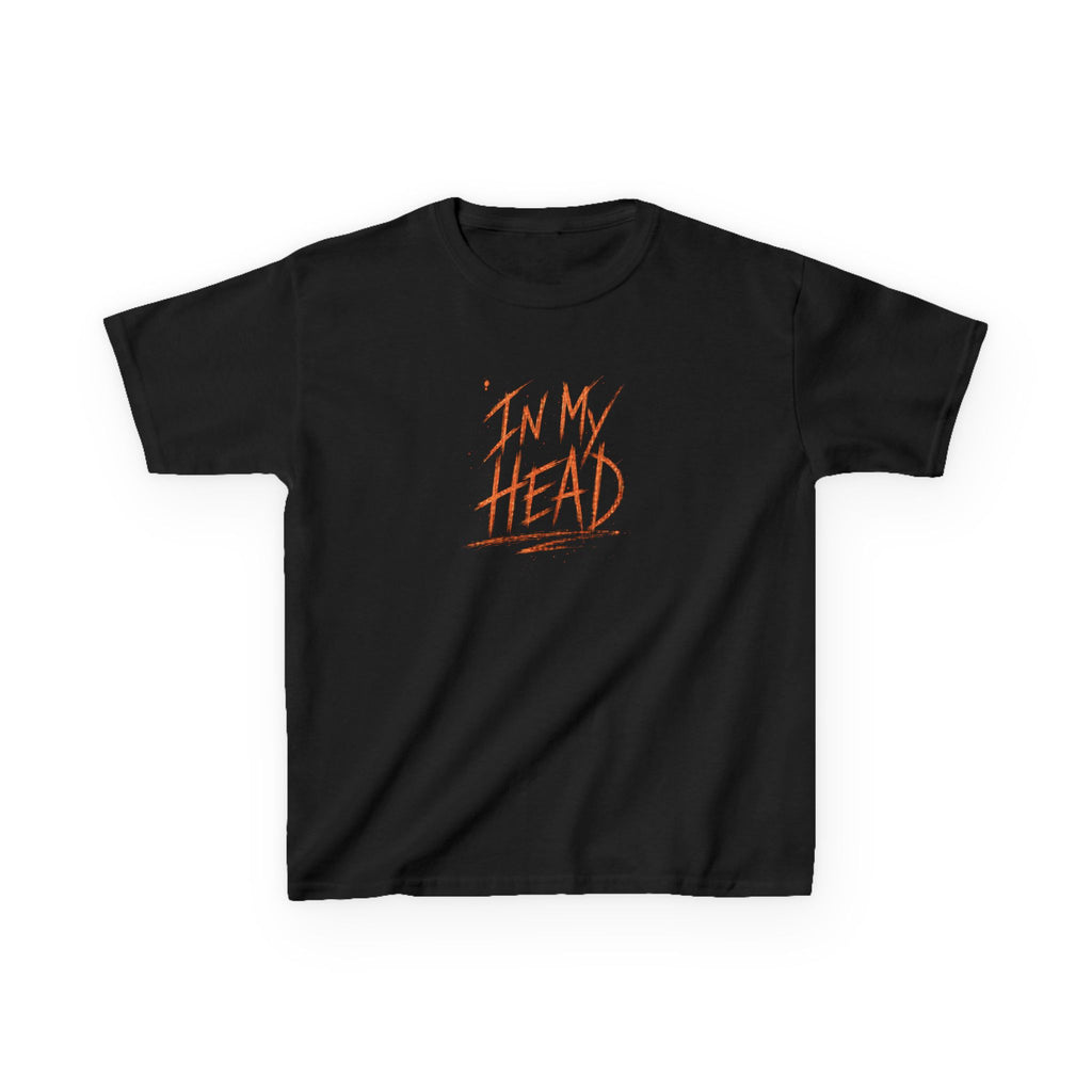 In My Head - Orange Text Youth Tee Shirt