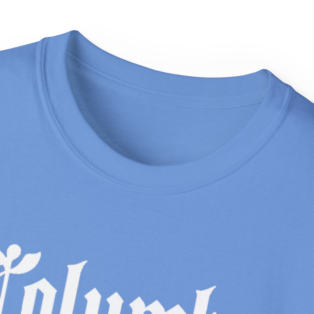 Columbus Ohio - Unisex White Text Tee Shirt