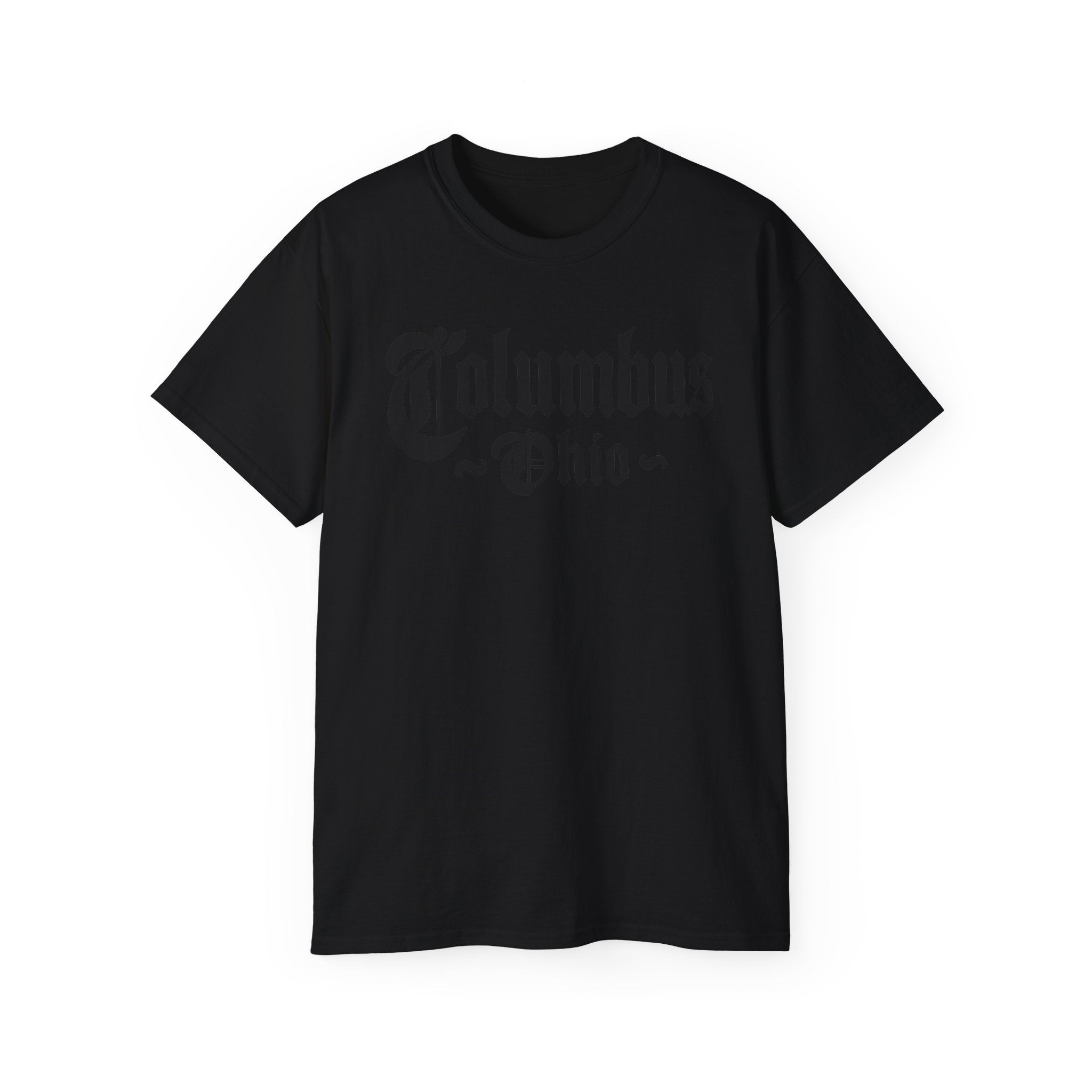 Columbus Ohio - Unisex Black Text Tee Shirt