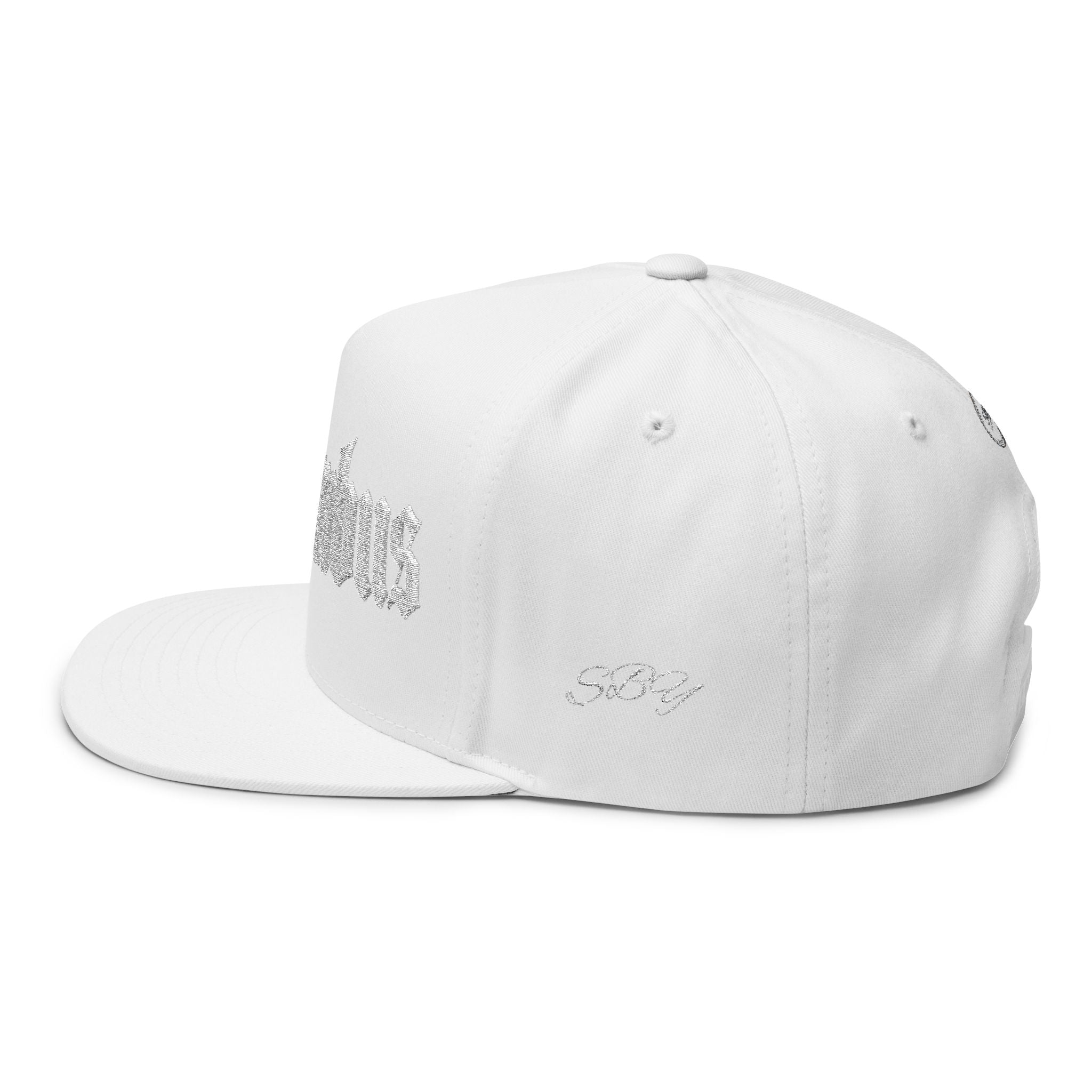 Columbus Ohio - White Text Snapback Hat