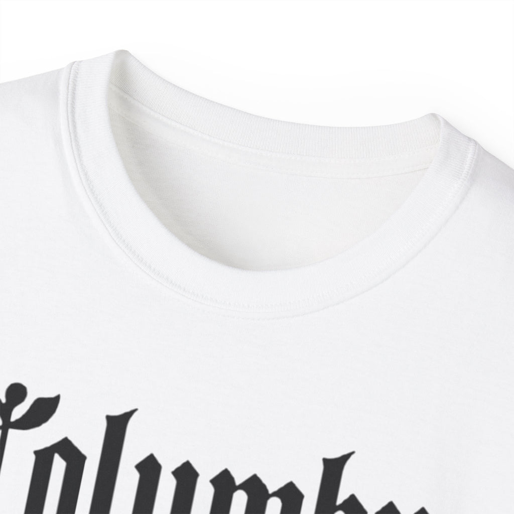 Columbus Ohio - Unisex Black Text Tee Shirt