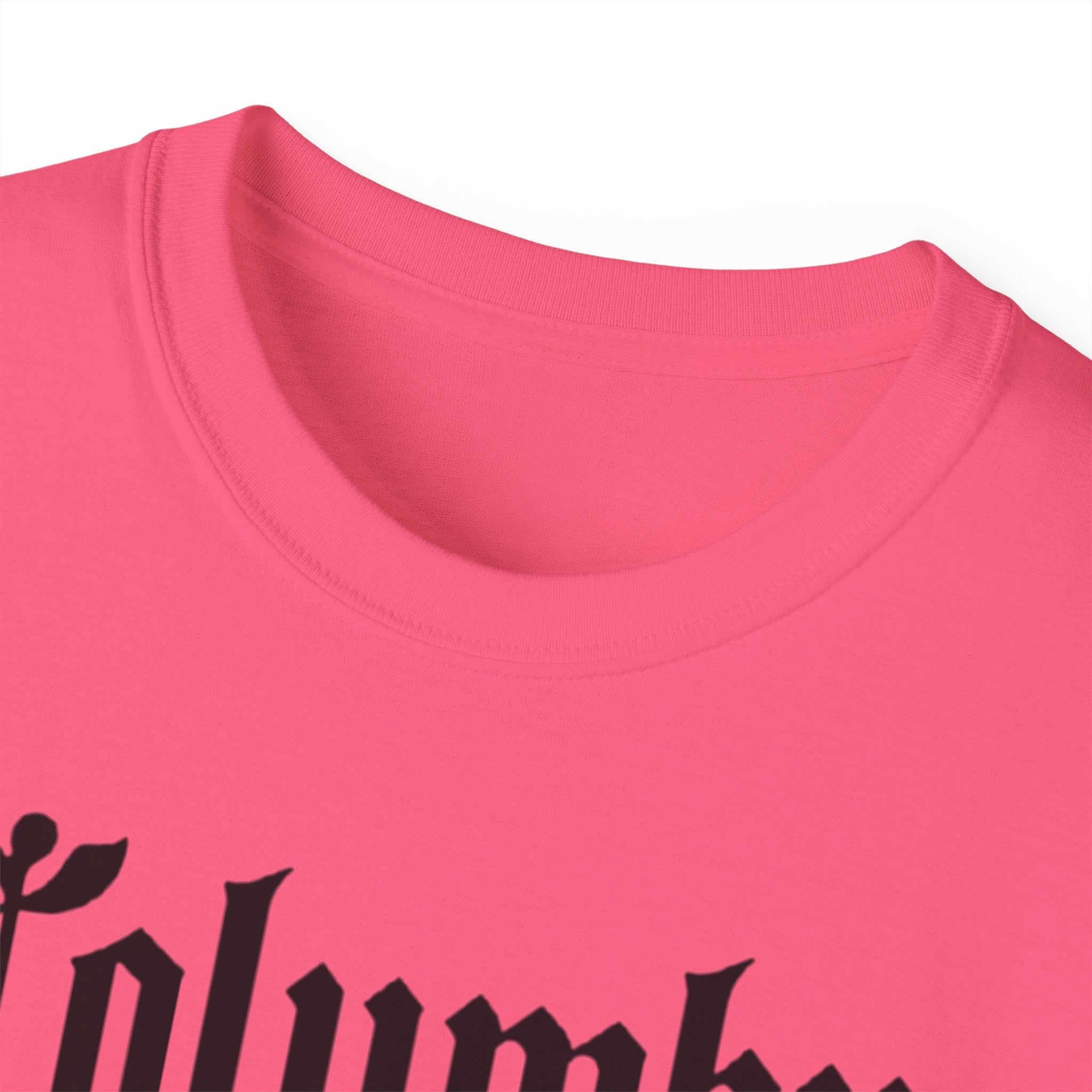 Columbus Ohio - Unisex Black Text Tee Shirt