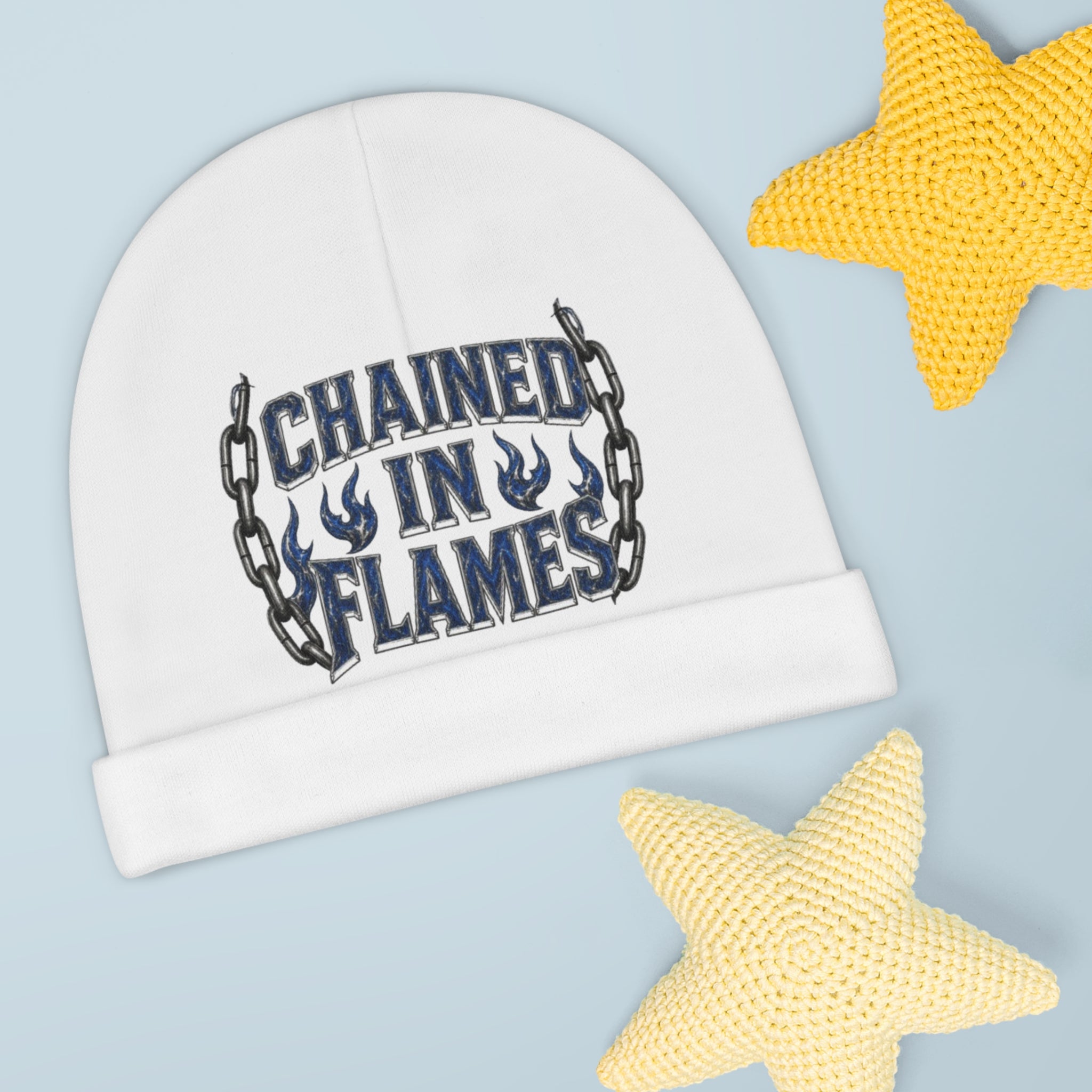 Chained In Flames - Youth White Beanie