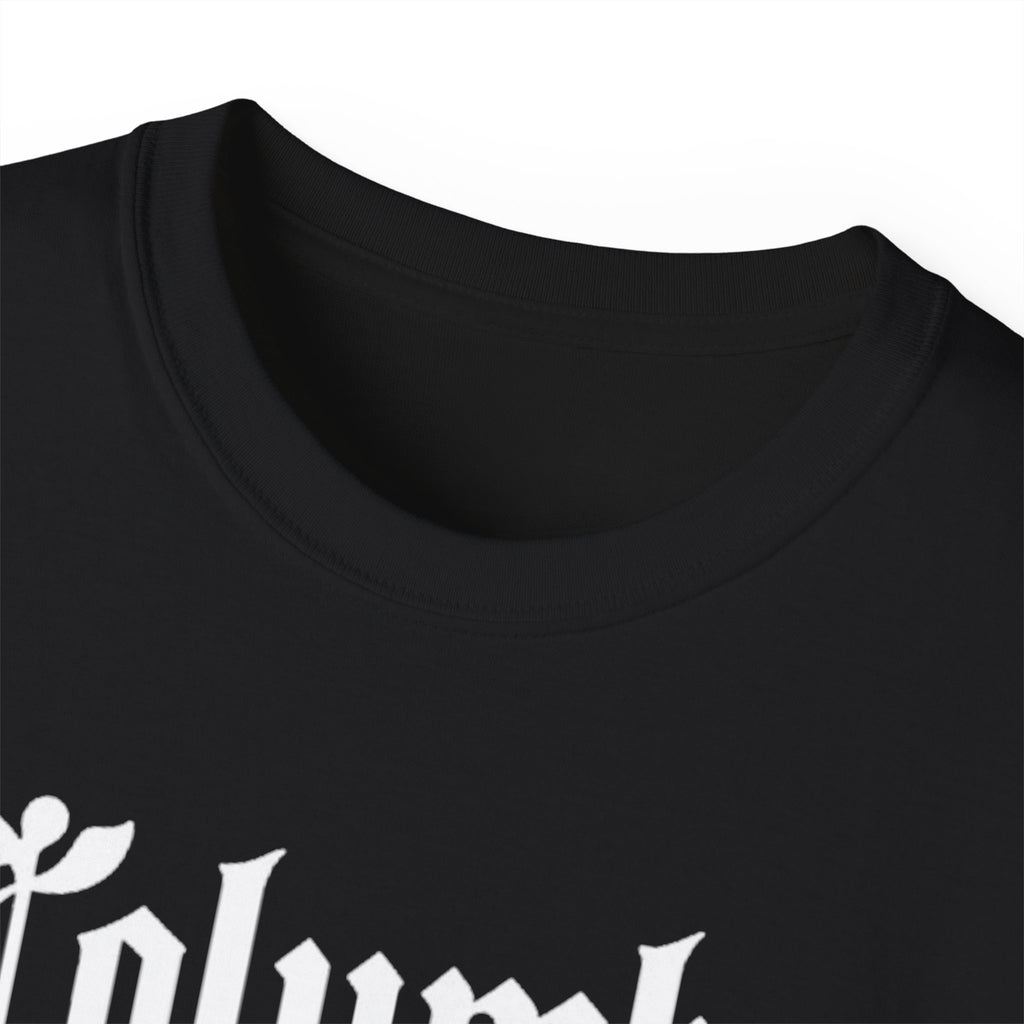 Columbus Ohio - Unisex White Text Tee Shirt