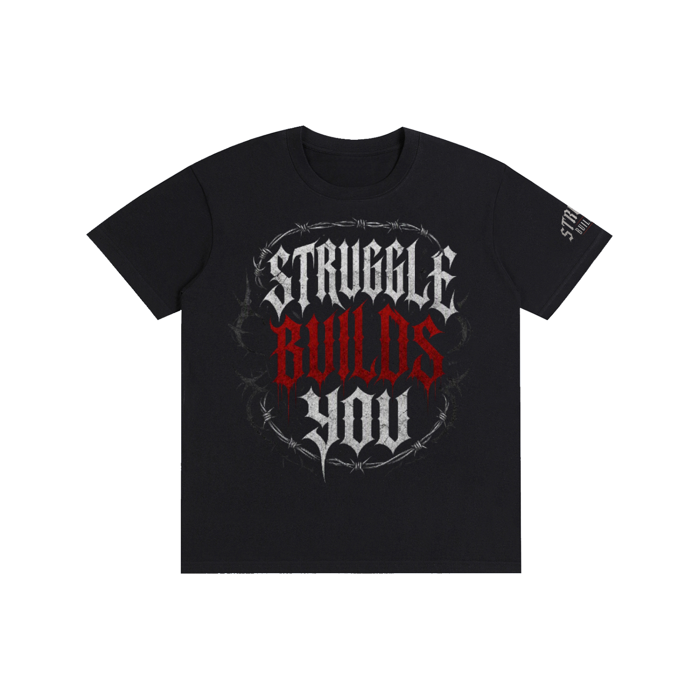 Struggle Builds You - Men’s Red Tee Shirt