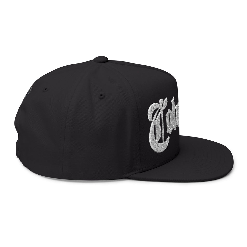Columbus Ohio - White Text Snapback Hat