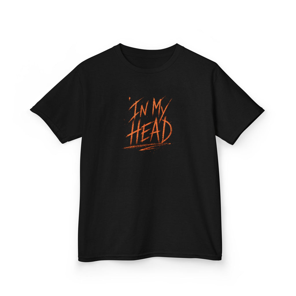 In My Head - Orange Text Youth Tee Shirt