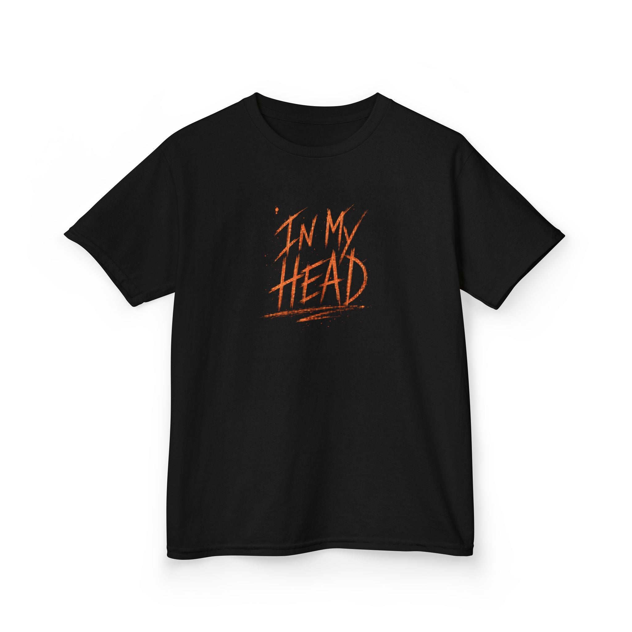 In My Head - Orange Text Youth Tee Shirt