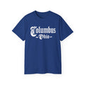 Columbus Ohio - Unisex White Text Tee Shirt