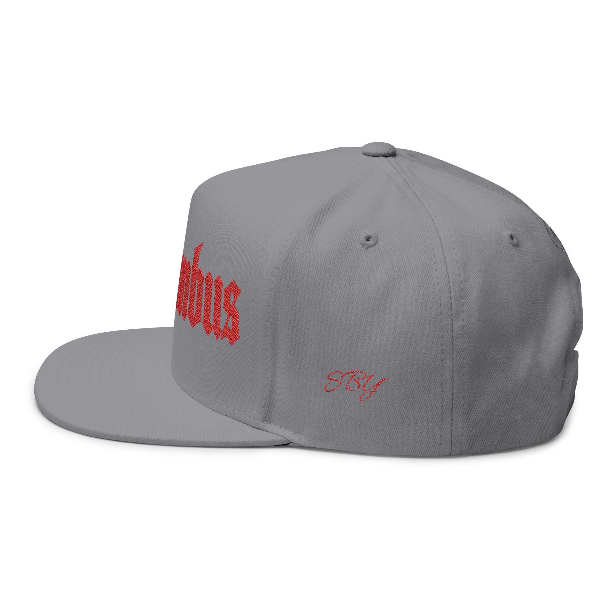 Columbus Ohio - Red Text Snapback Hat