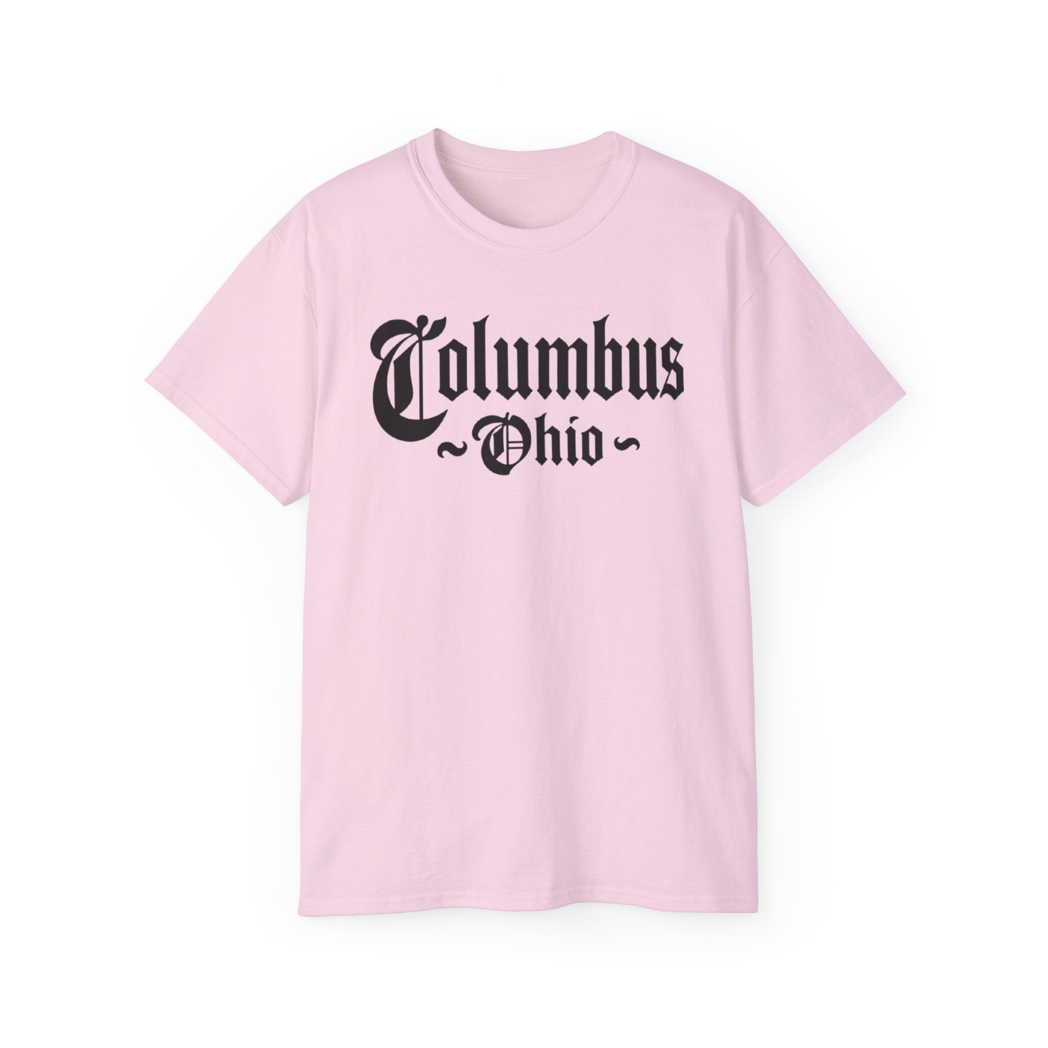 Columbus Ohio - Unisex Black Text Tee Shirt