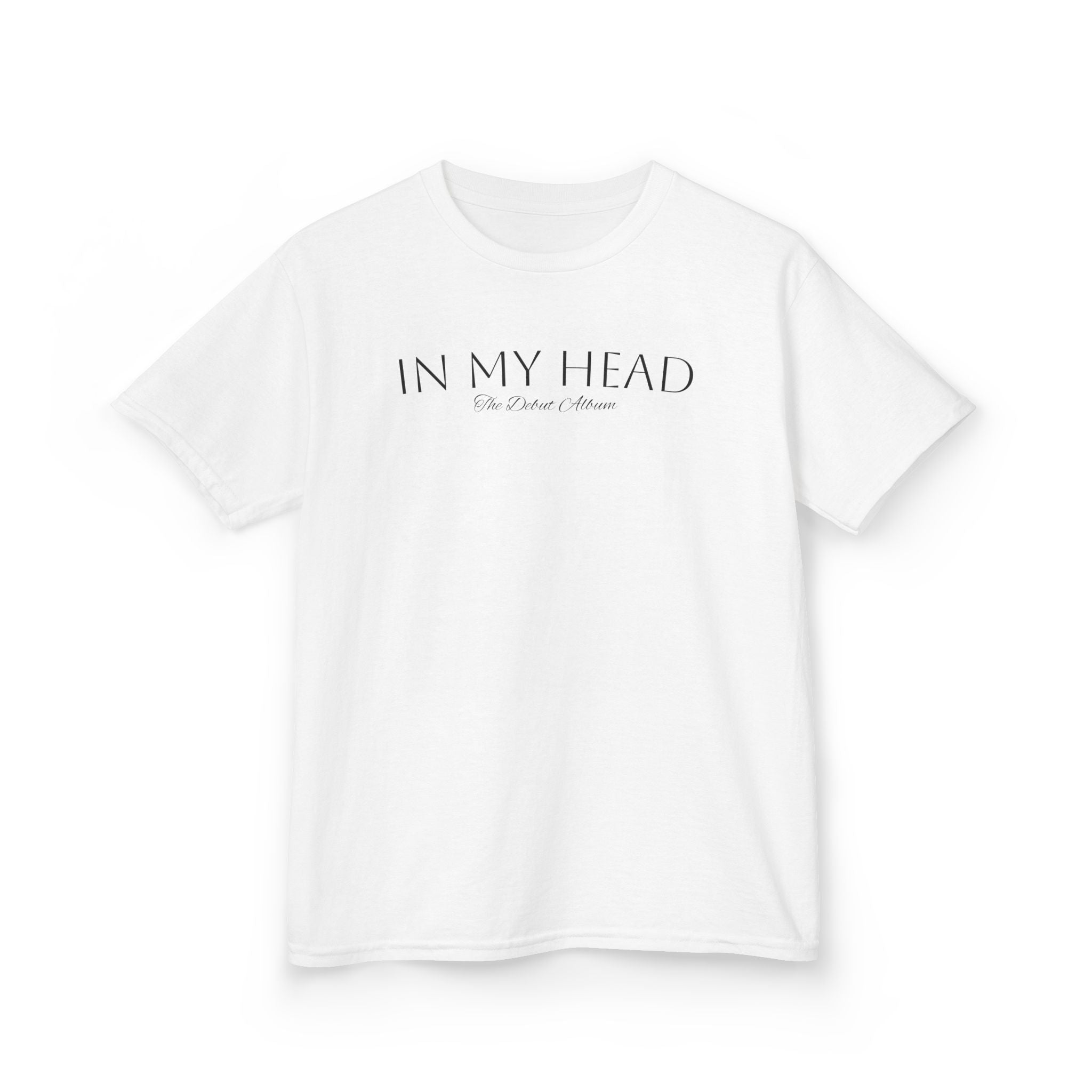In My Head - Black/White Text Youth Tee Shirt