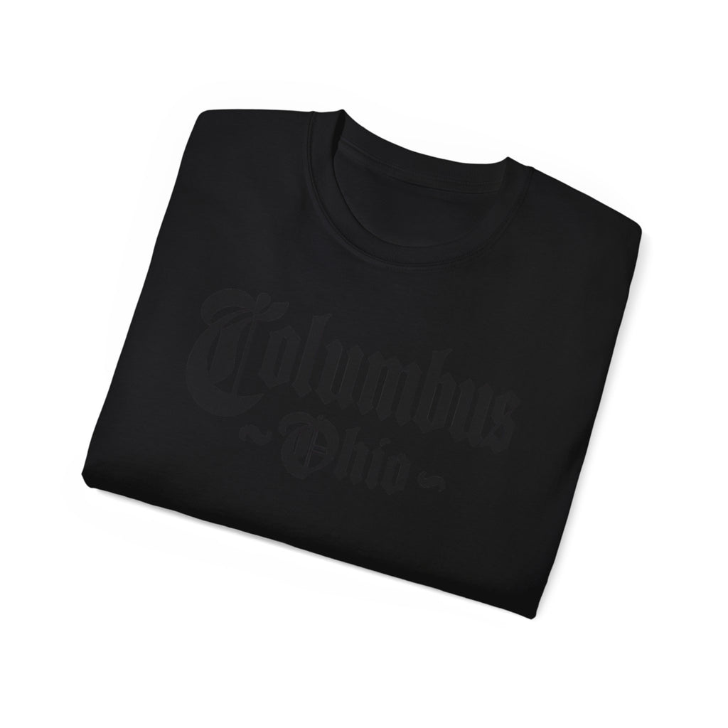Columbus Ohio - Unisex Black Text Tee Shirt