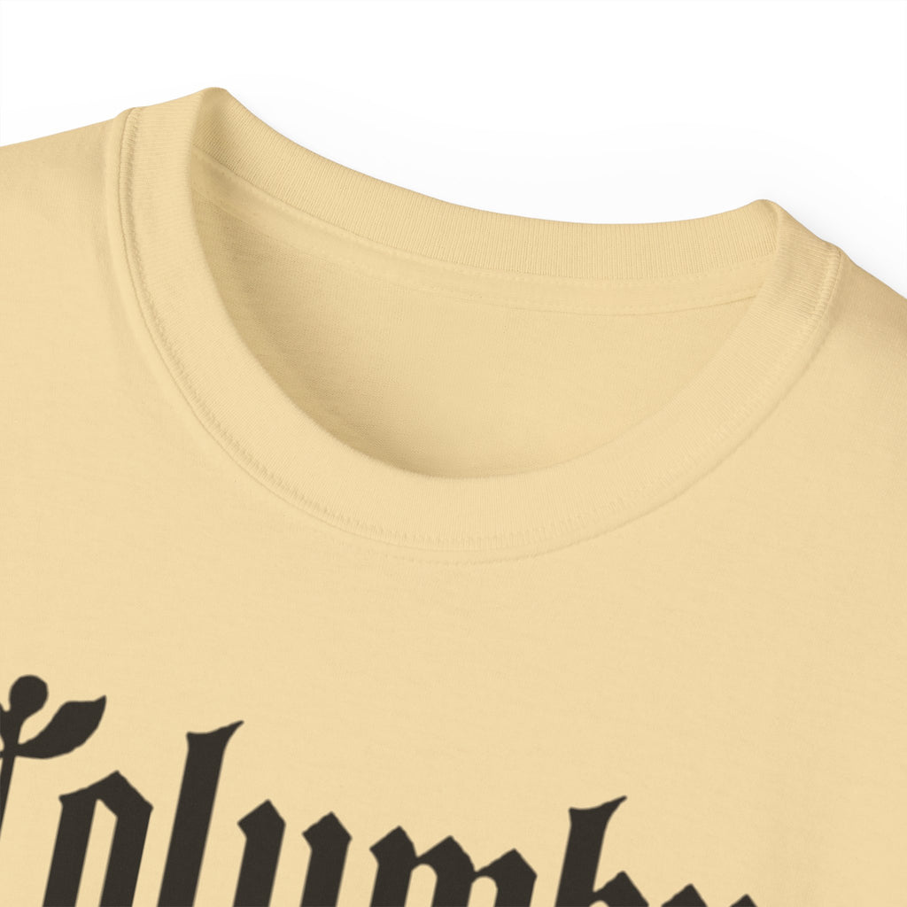 Columbus Ohio - Unisex Black Text Tee Shirt
