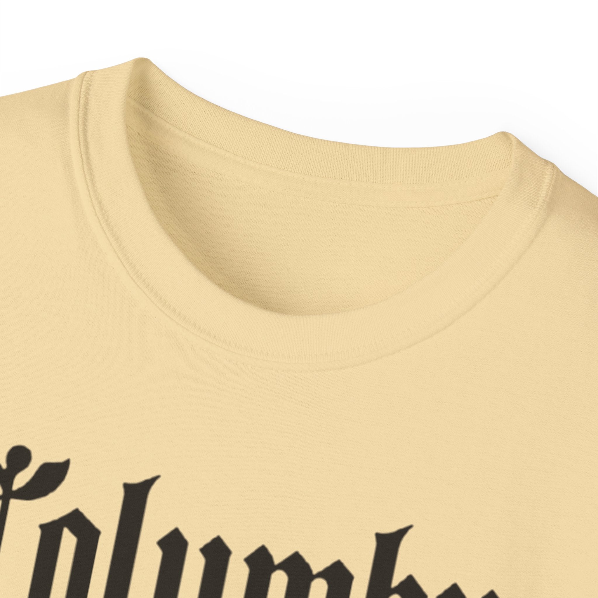 Columbus Ohio - Unisex Black Text Tee Shirt