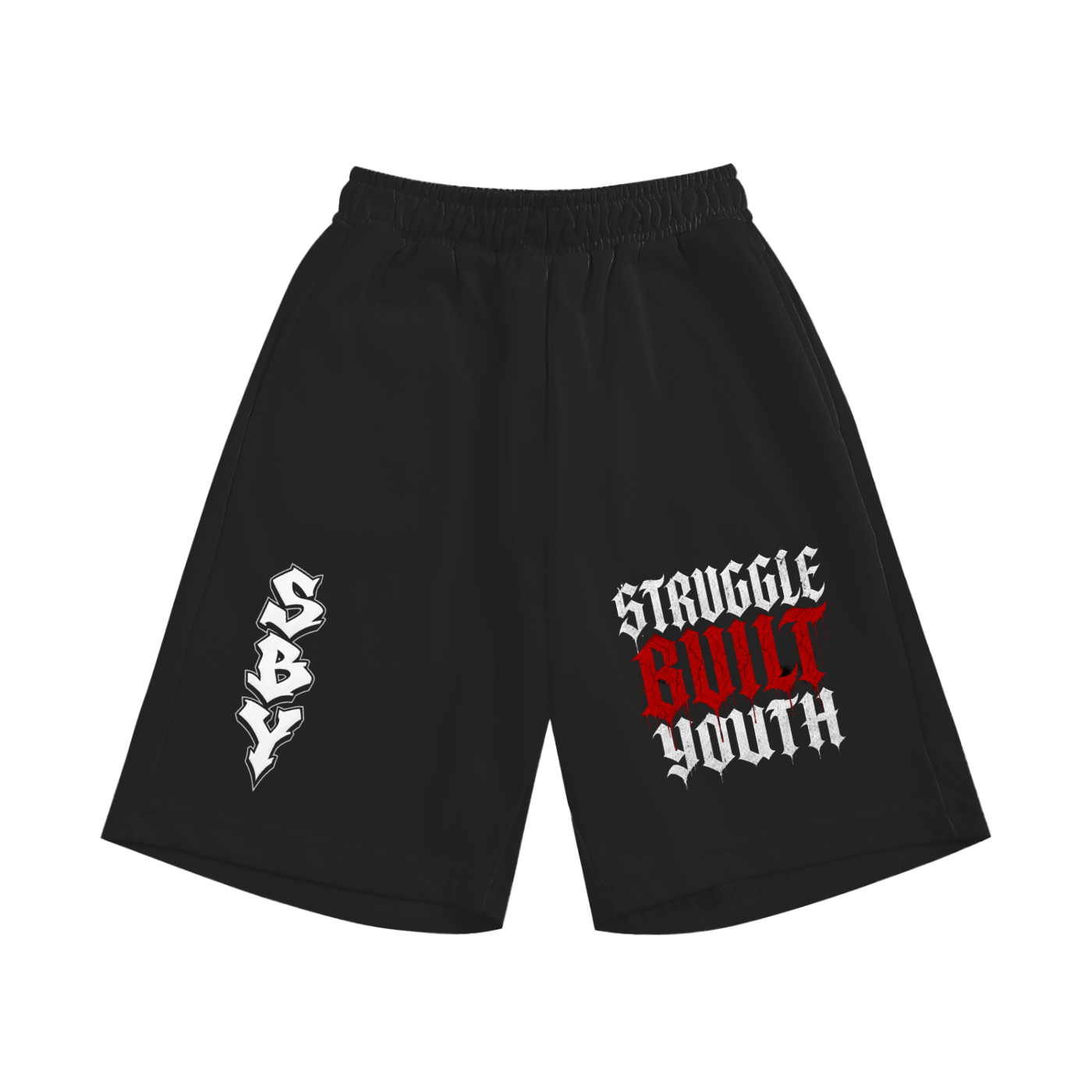 Struggle Built Youth - Black Youth Shorts