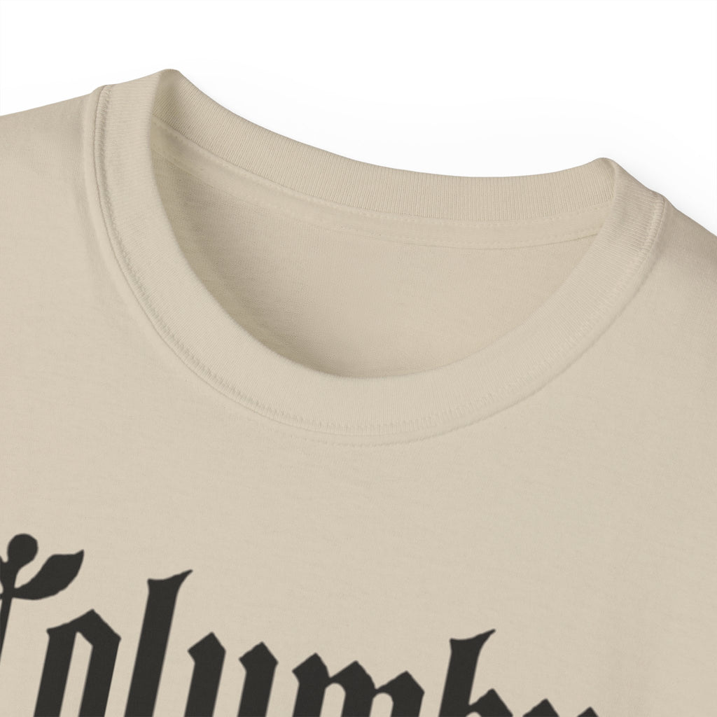 Columbus Ohio - Unisex Black Text Tee Shirt