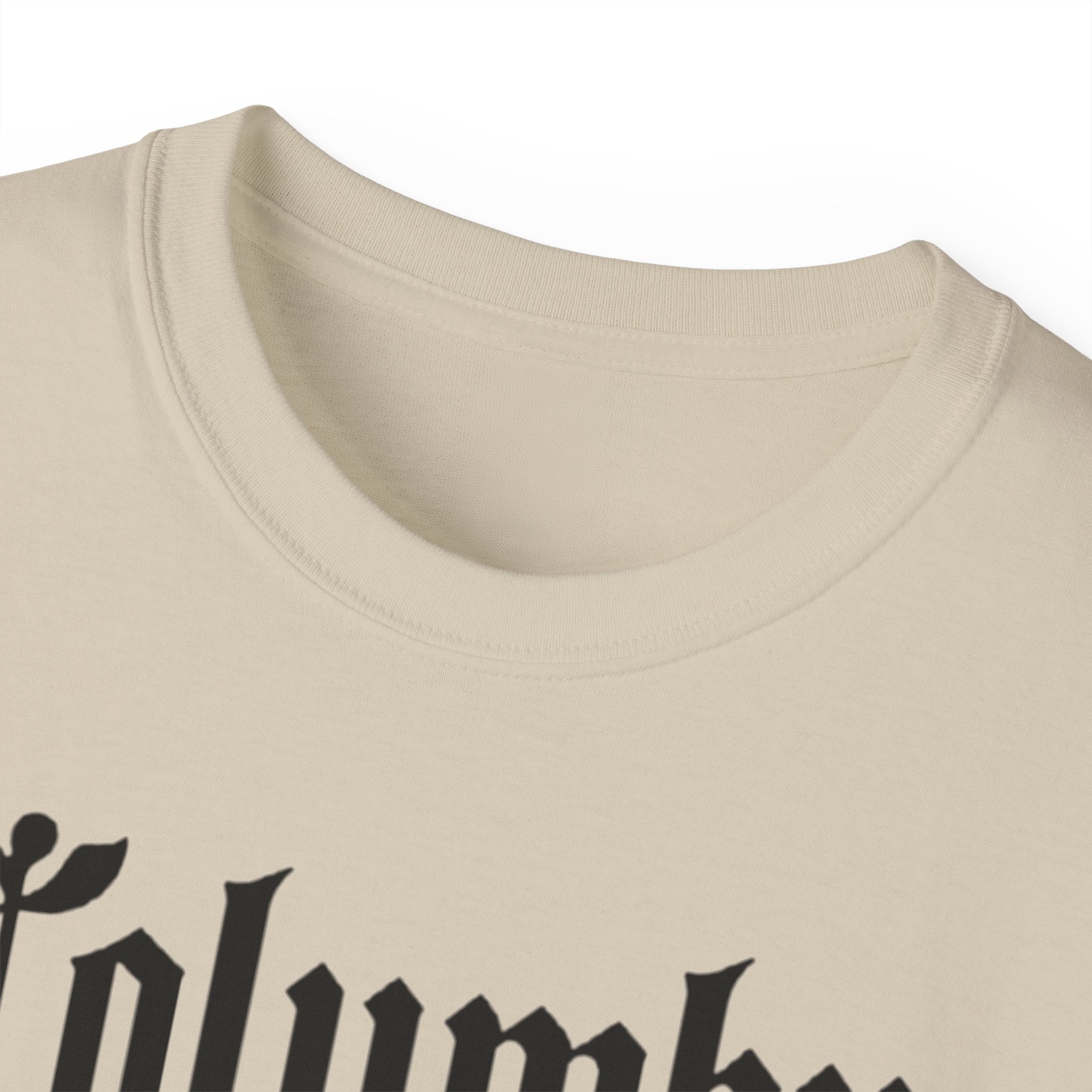Columbus Ohio - Unisex Black Text Tee Shirt