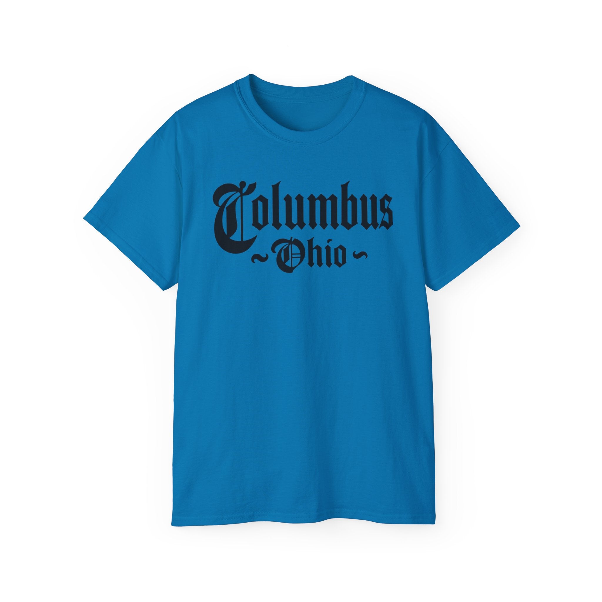 Columbus Ohio - Unisex Black Text Tee Shirt