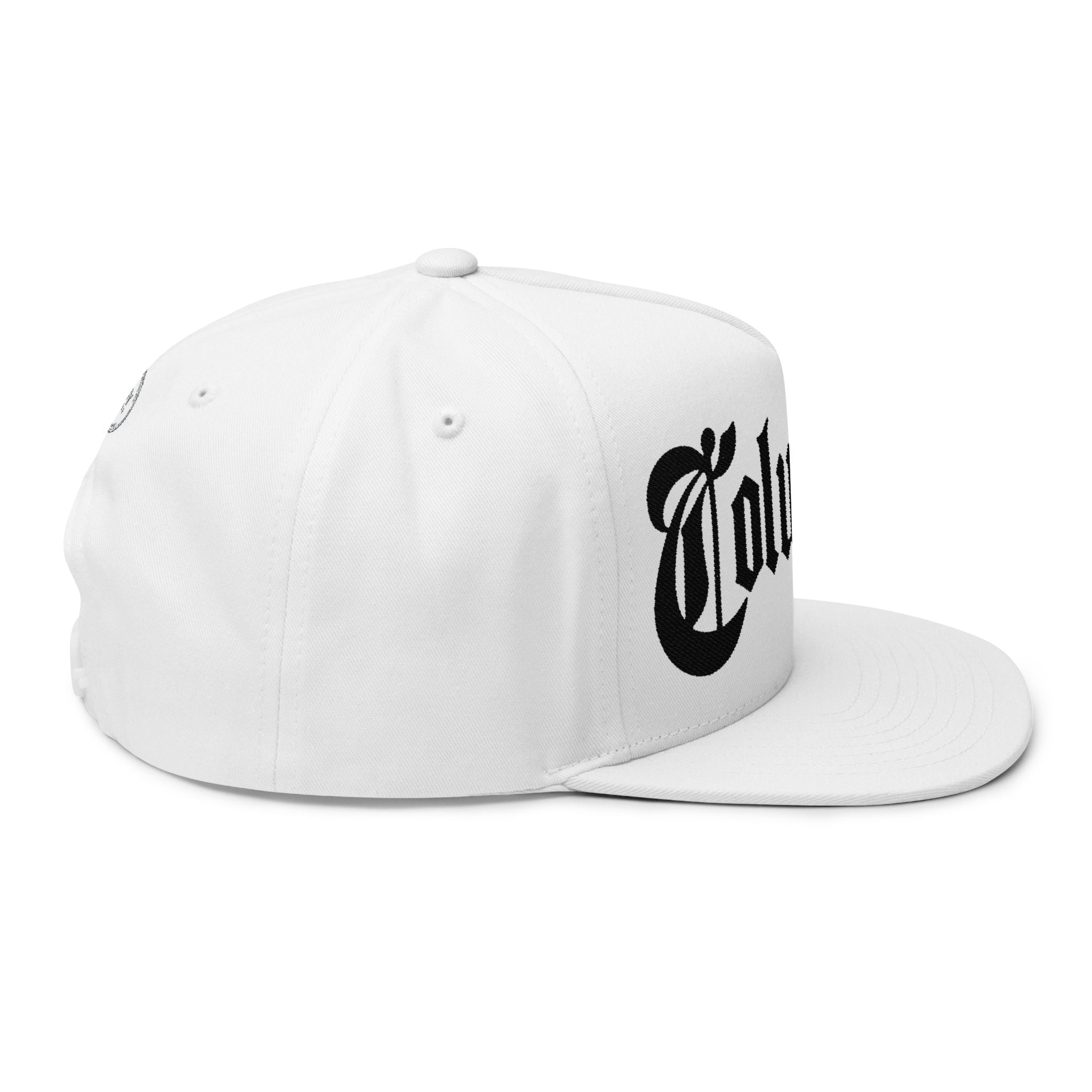 Columbus Ohio - Black Text Snapback Hat