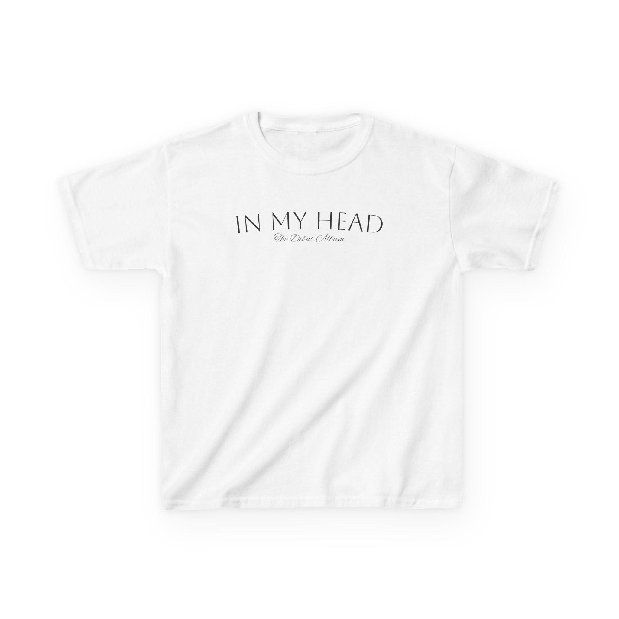 In My Head - Black/White Text Youth Tee Shirt