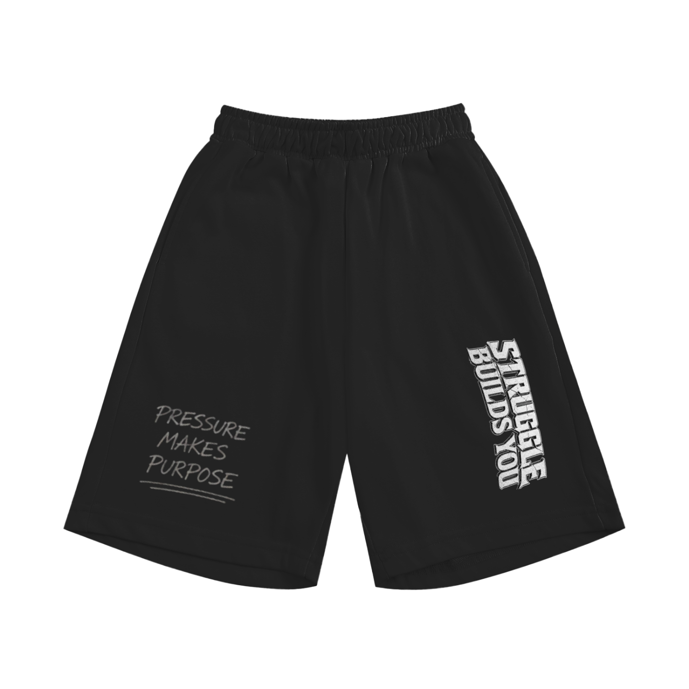 Struggle Builds You - Black Youth Shorts