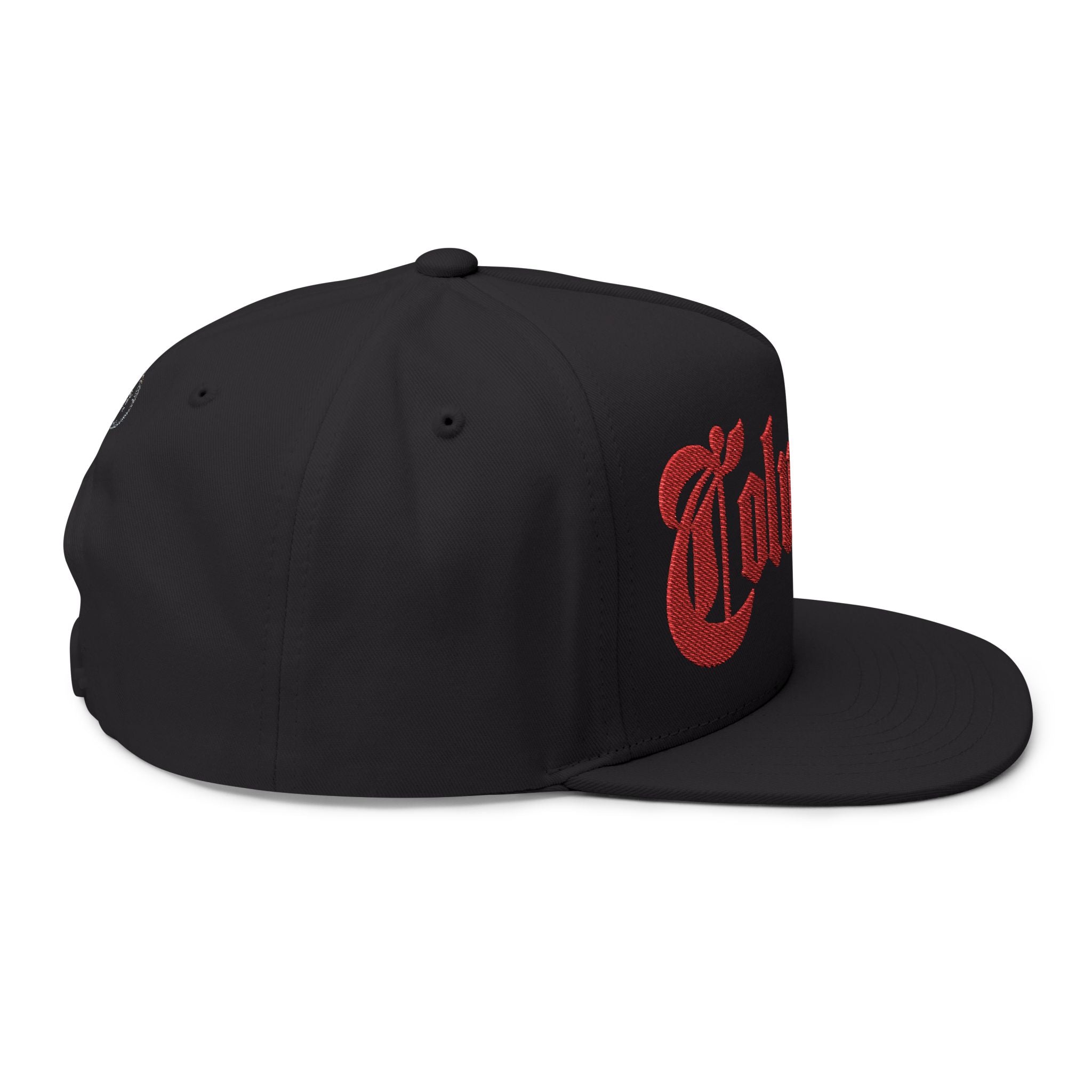 Columbus Ohio - Red Text Snapback Hat