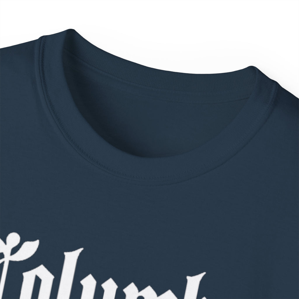 Columbus Ohio - Unisex White Text Tee Shirt