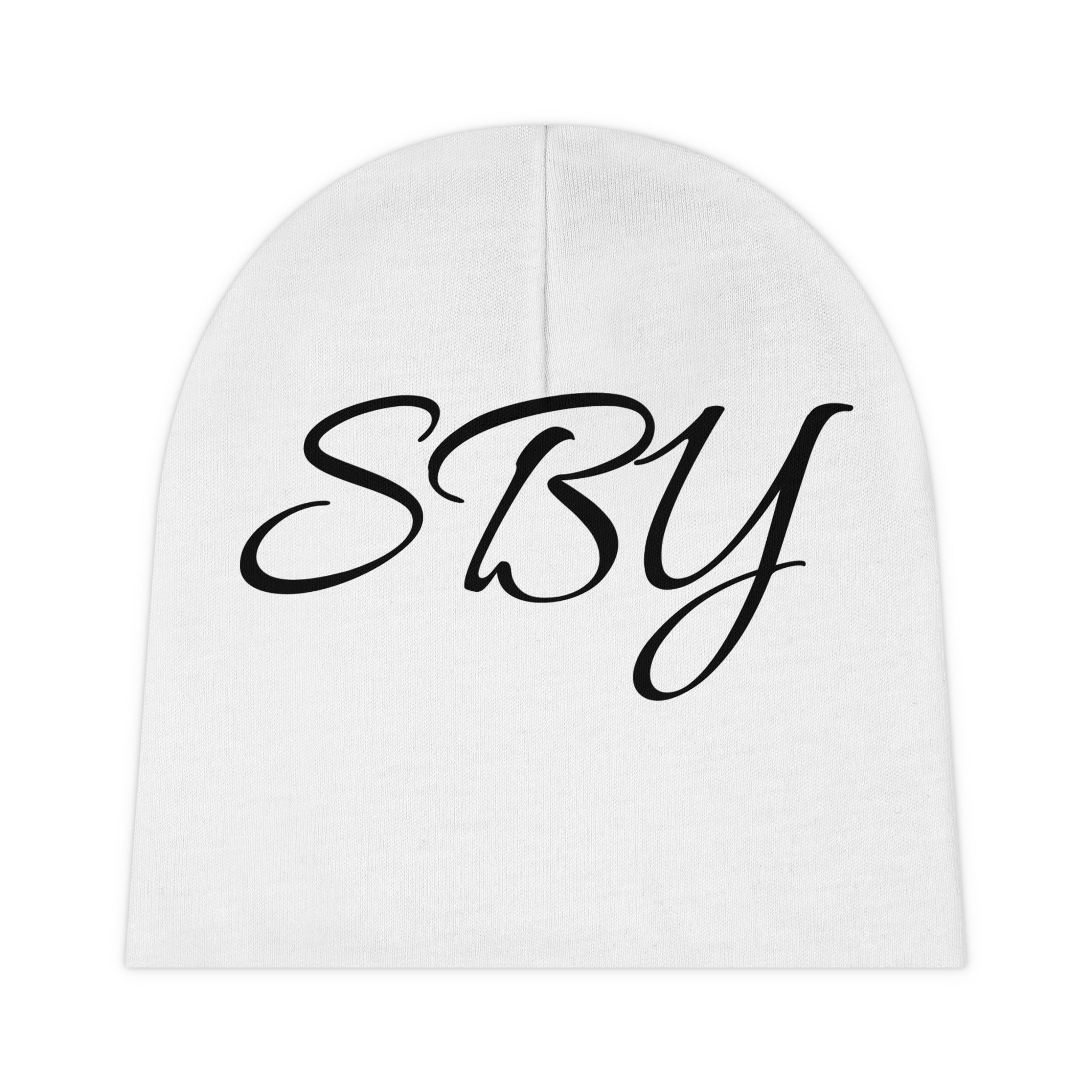 SBY Lettering - Youth White Beanie