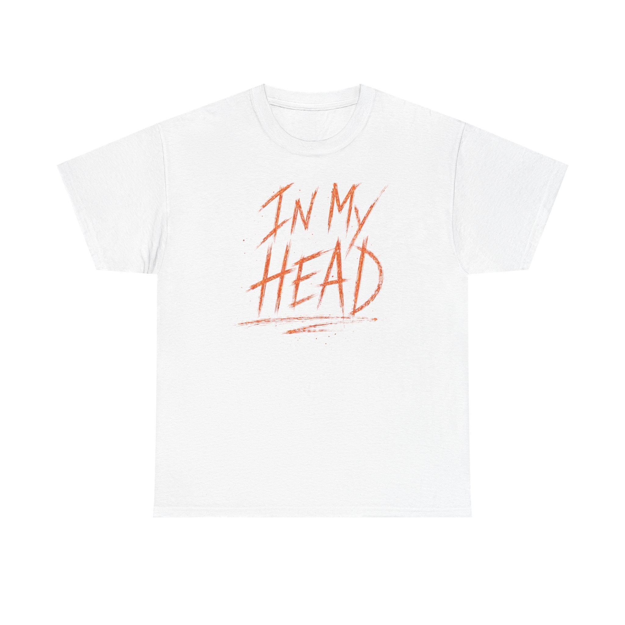In My Head - Orange Text Men’s Tee Shirt