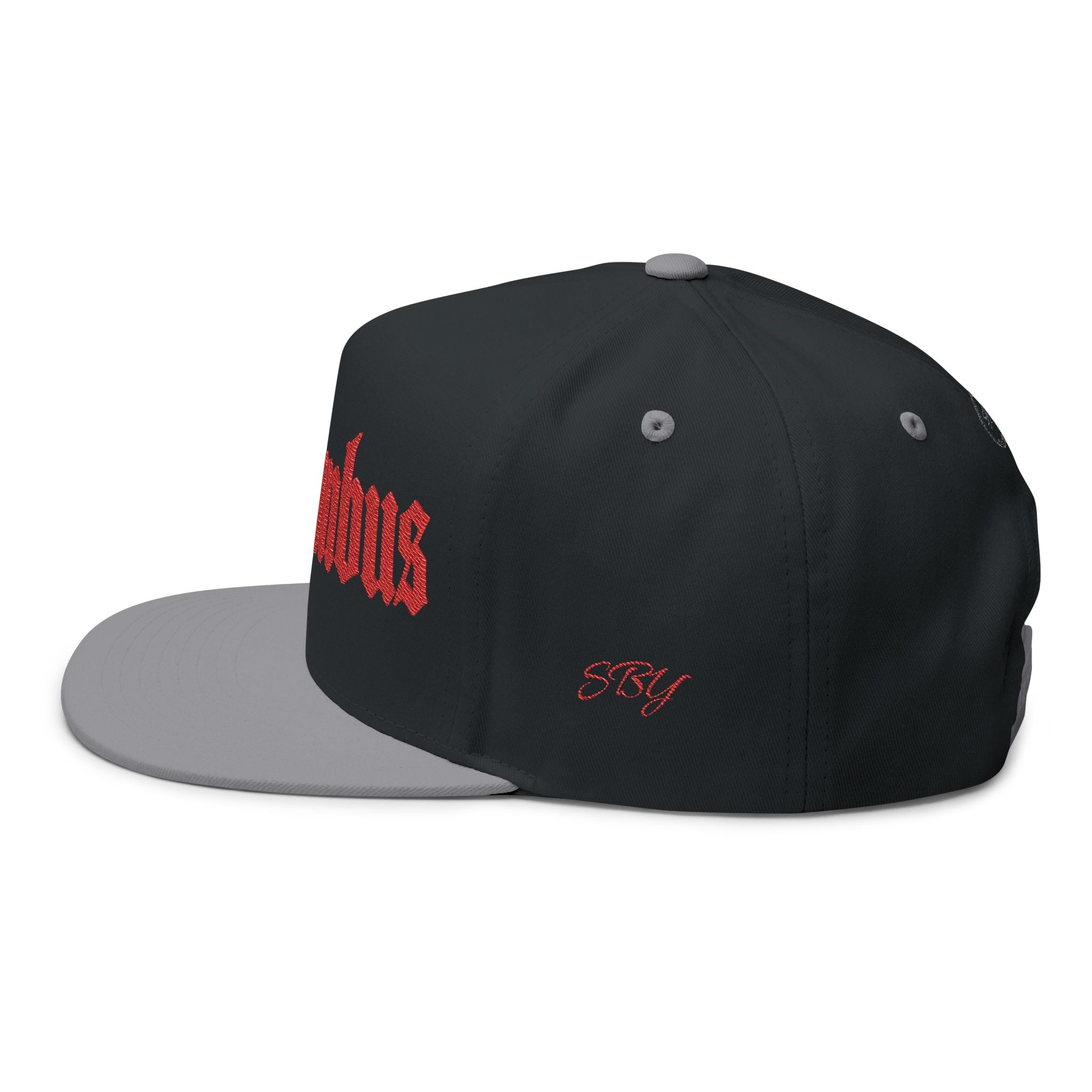 Columbus Ohio - Red Text Snapback Hat