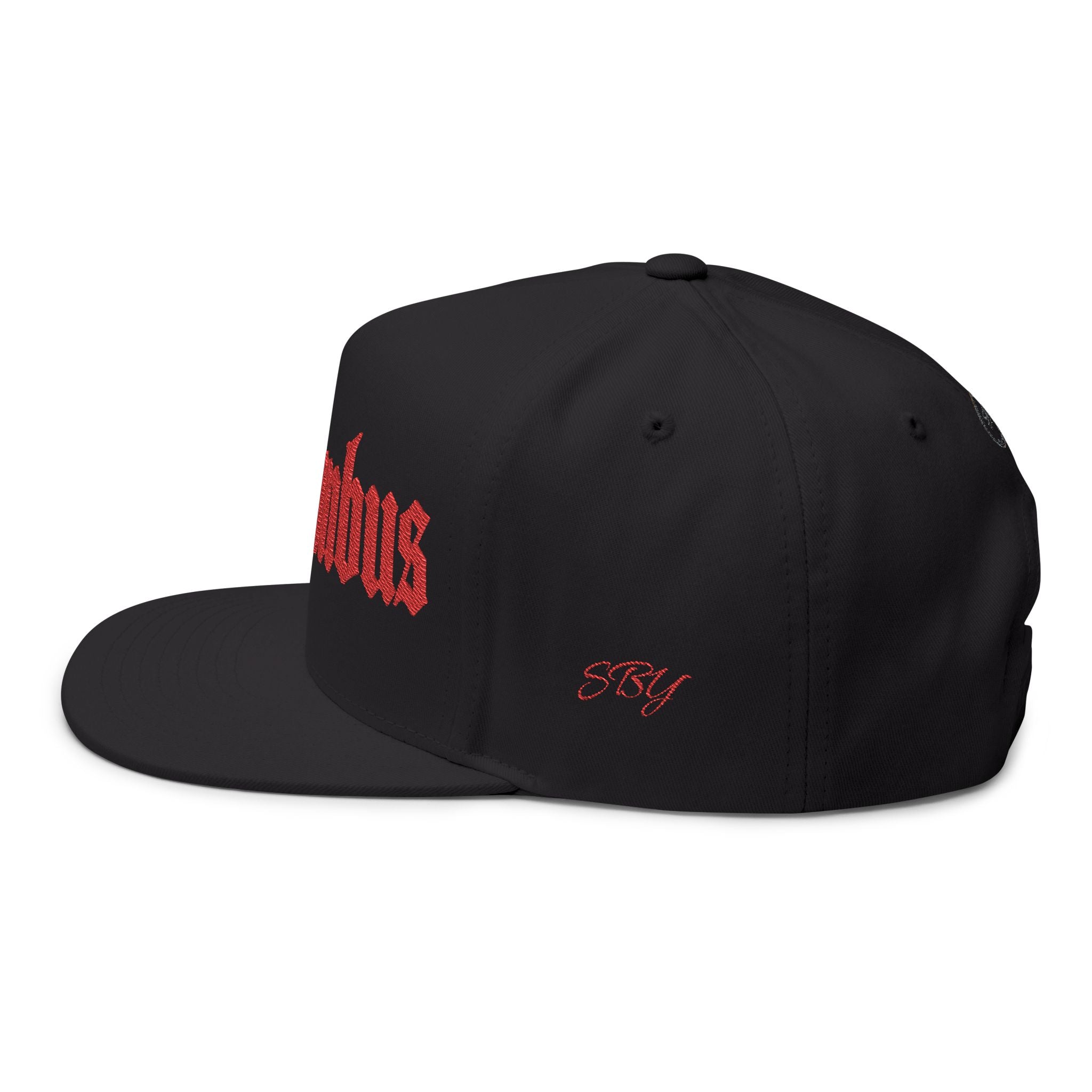 Columbus Ohio - Red Text Snapback Hat
