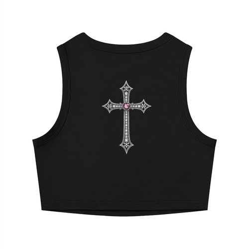 SBY Traditional - Women’s Roses And Crosses Crop Top