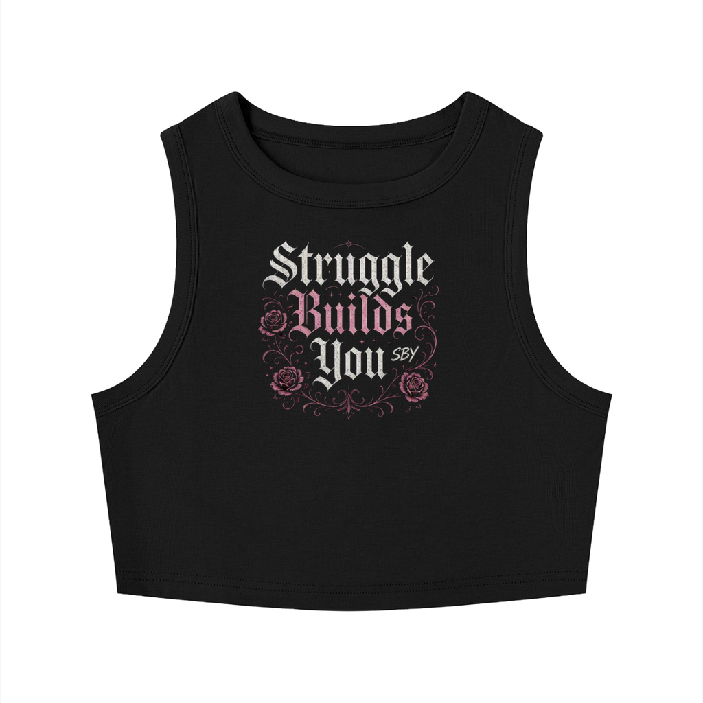 SBY Traditional - Women’s Roses And Crosses Crop Top