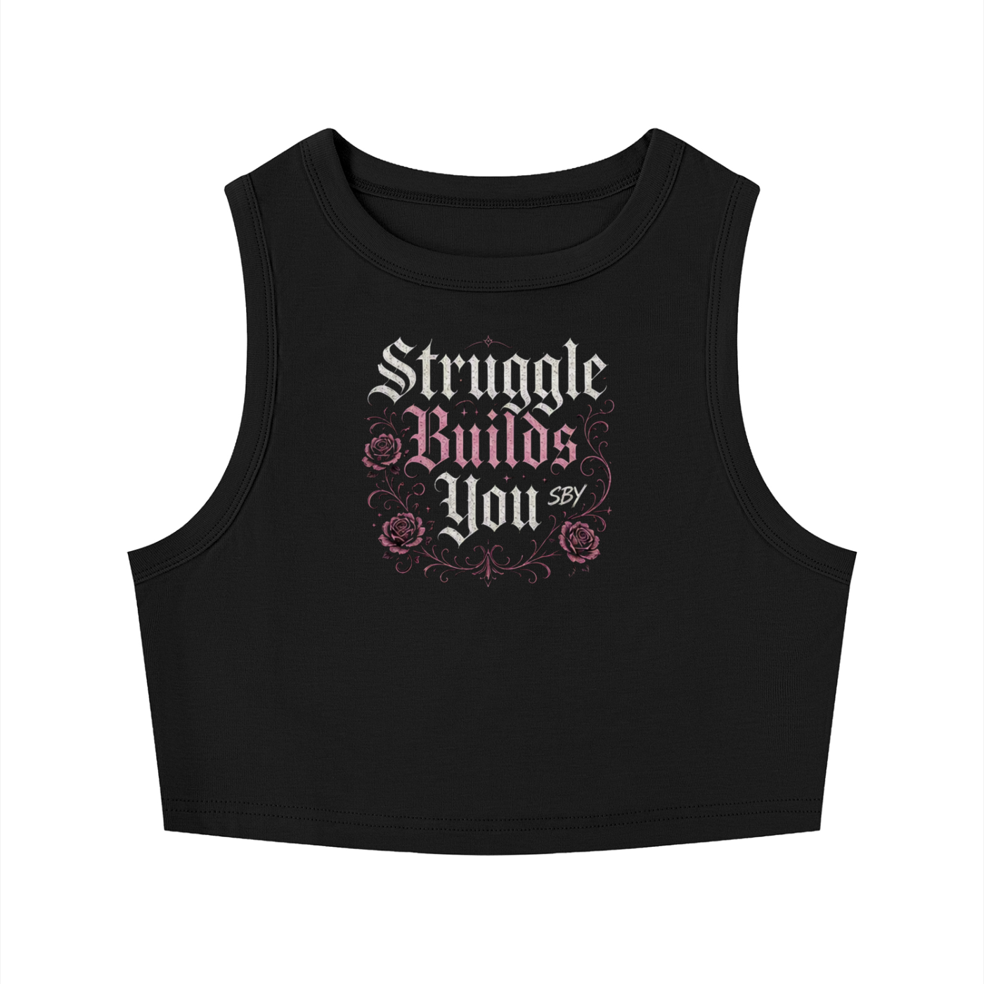 SBY Traditional - Women’s Roses And Crosses Crop Top