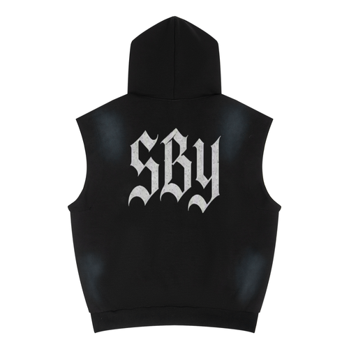 SBY Traditional - Women’s Hearts Of Smoke Vintage Sleeveless Hoodie