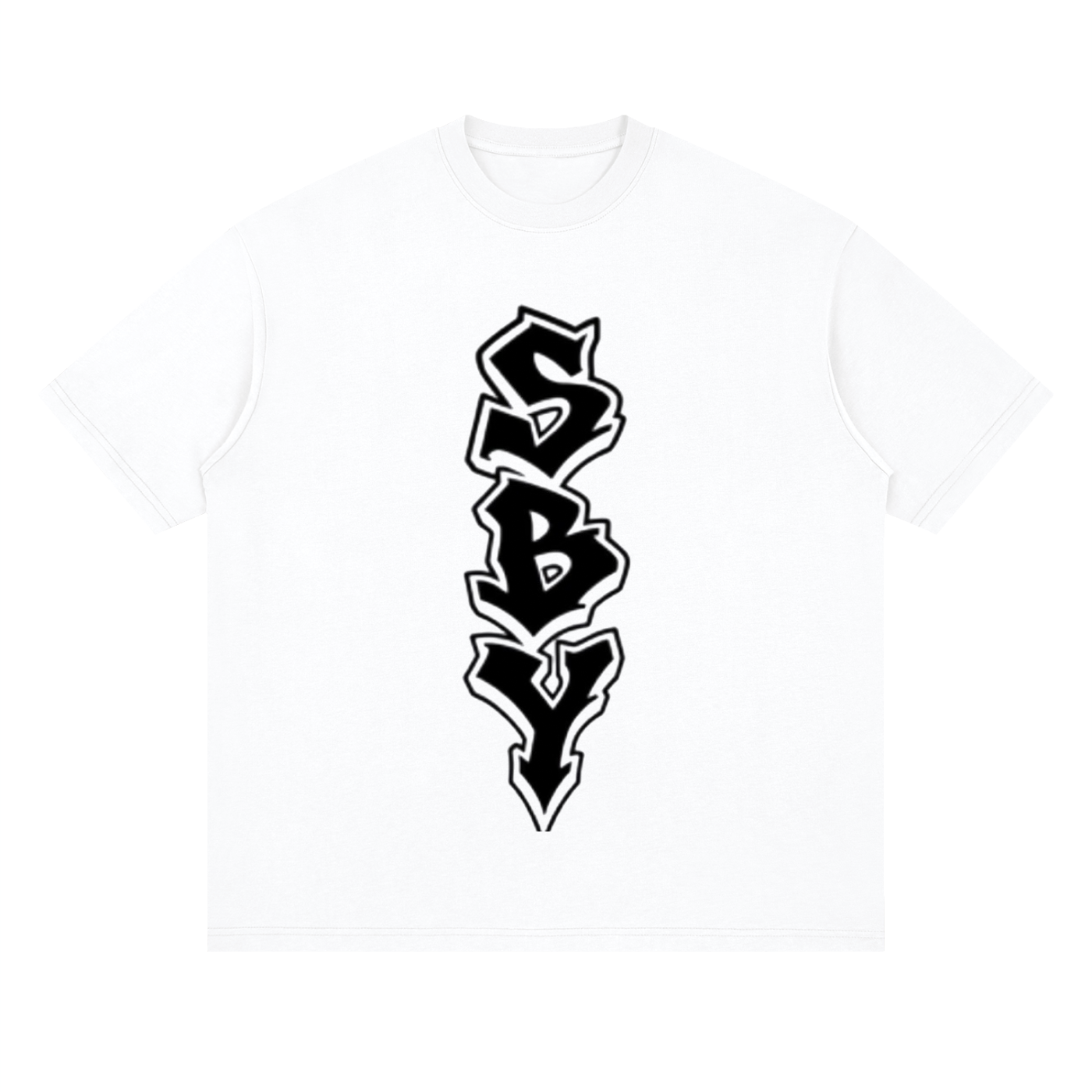 SBY Lettering - Unisex White Tee Shirt